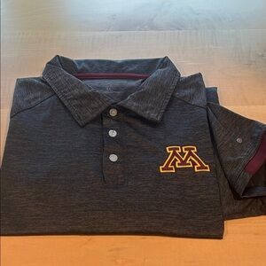 University of Minnesota Gray Logo Polo Shirt